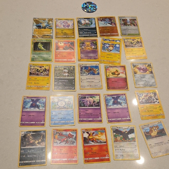 Pokemon Holographic Card Set - Gold, Silver, Red, Blue